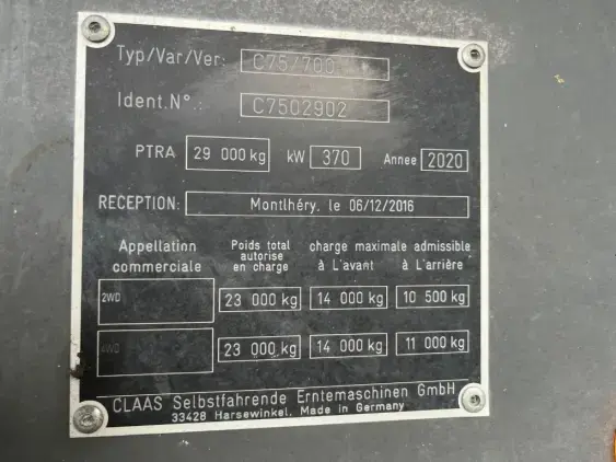 CLAAS LEXION 760 MONTANA - Photo 17