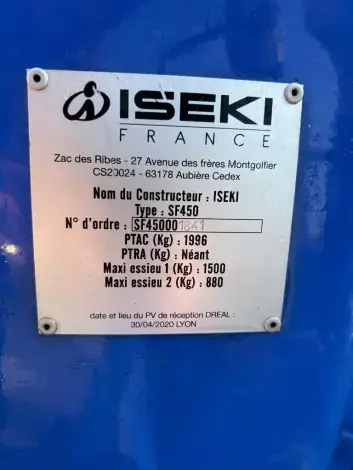 ISEKI SF450 - Photo 7