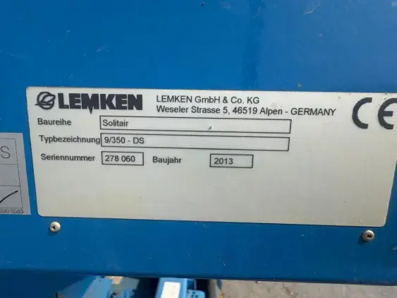 LEMKEN Solitair 9/350 ds + zirkon 10/350 - Photo 9