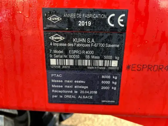 KUHN Espro R4000 - Photo 13