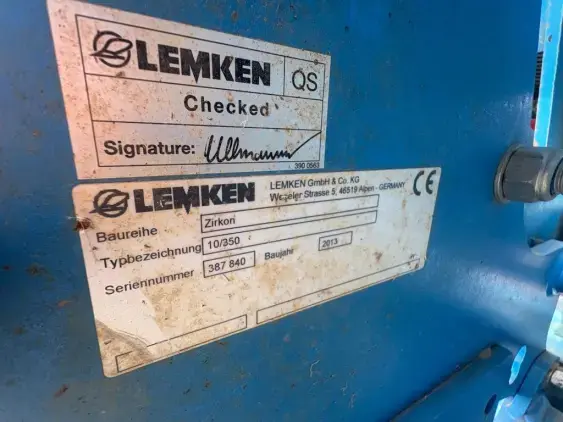 LEMKEN Solitair 9/350 ds + zirkon 10/350 - Photo 10