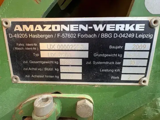 AMAZONE UX3200 - Photo 9