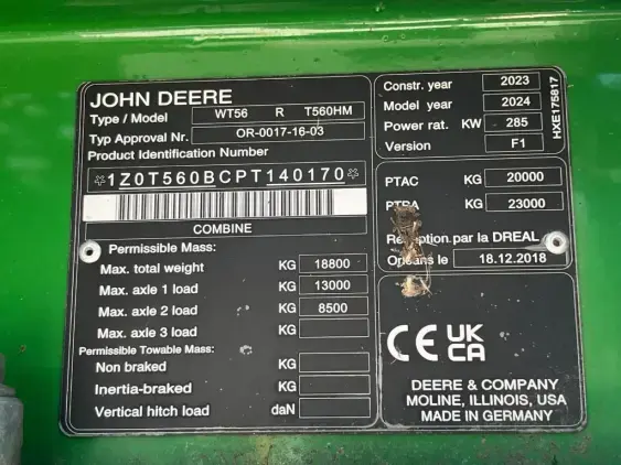 JOHN DEERE T560i HILLMASTER - Photo 20