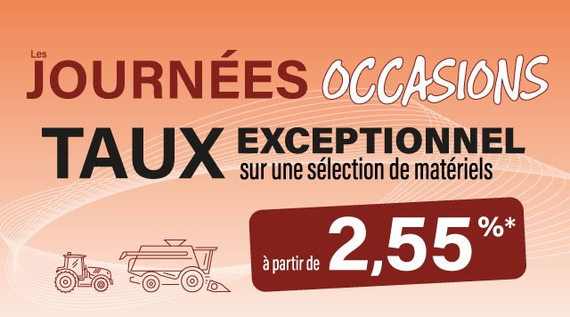 Journées Occasions Gueudet Agricole : Large choix de matériels