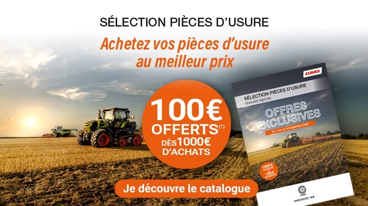 100 € OFFERTS* sur vos pièces d'usure