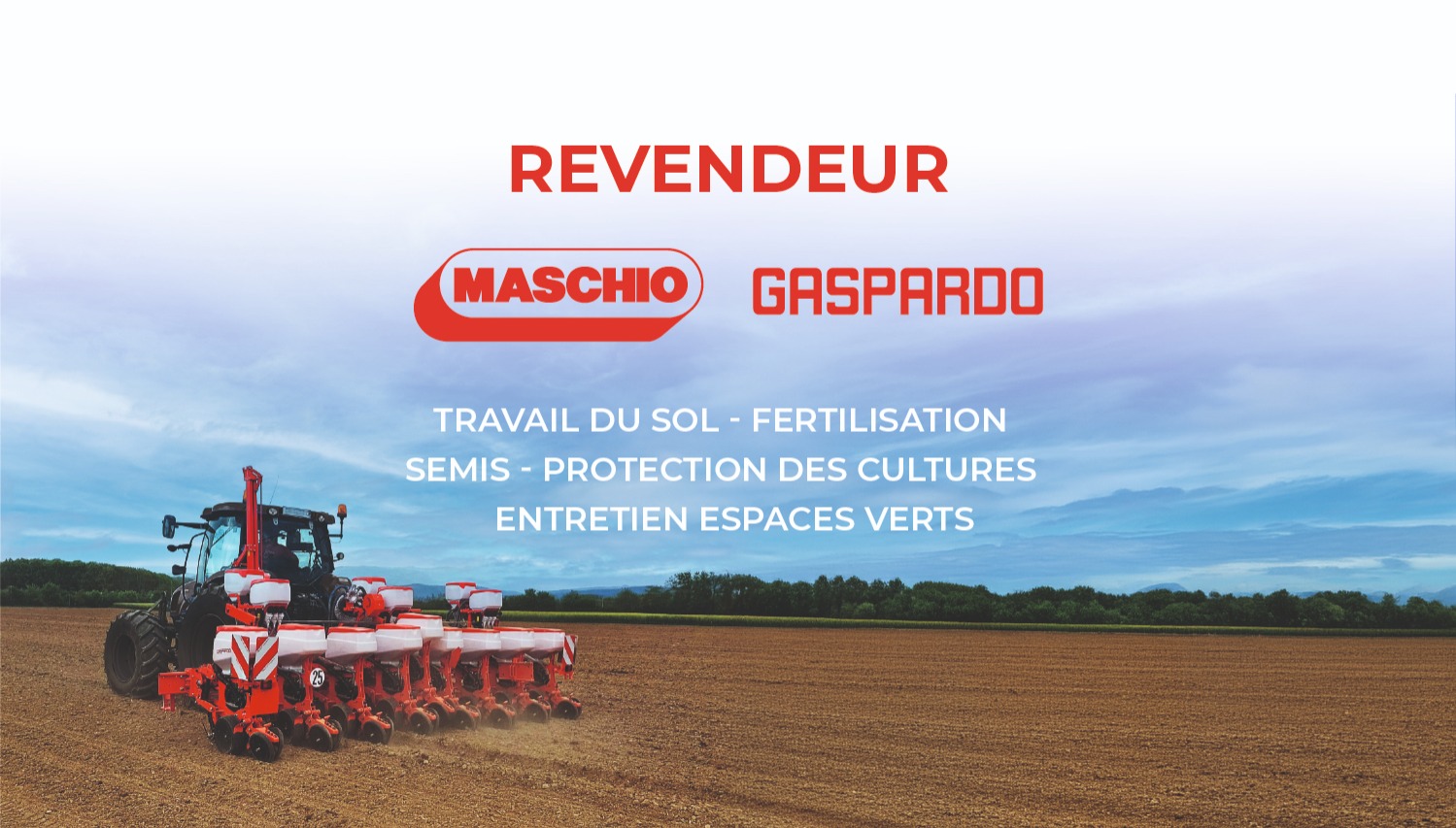 Matériel agricole Maschio Gaspardo : la marque arrive en concession